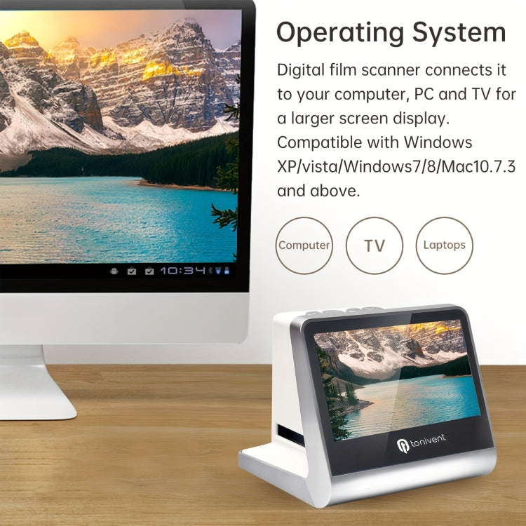 Tonivent TON170 22 Mega Pixels 5 inch HD Screen Film Scanner(US Plug) - Portable Scanner by PMC TechLife | Online Shopping South Africa | PMC TechLife | Buy Now Pay Later Mobicred