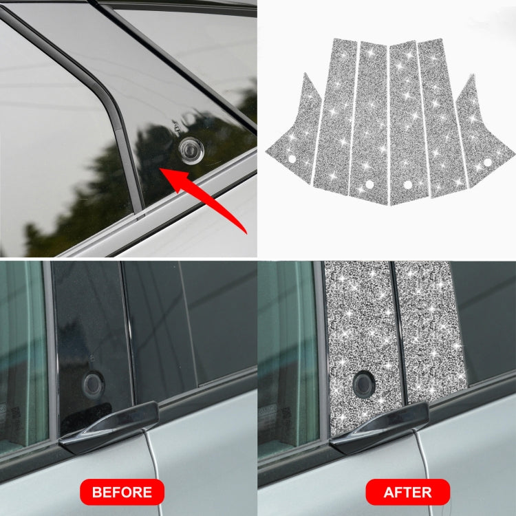 For Ford Mustang Mach E 2021 Car B-pillar Diamond Decorative Sticker - Car Interior Mouldings by PMC TechLife | Online Shopping South Africa | PMC TechLife | Buy Now Pay Later Mobicred