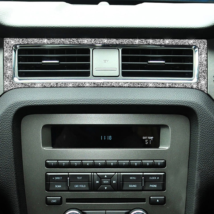 For Ford Mustang 2009-2013 Car Middle Air Outlet Diamond Decoration Sticker, Left Hand Drive - Car Interior Mouldings by PMC TechLife | Online Shopping South Africa | PMC TechLife | Buy Now Pay Later Mobicred