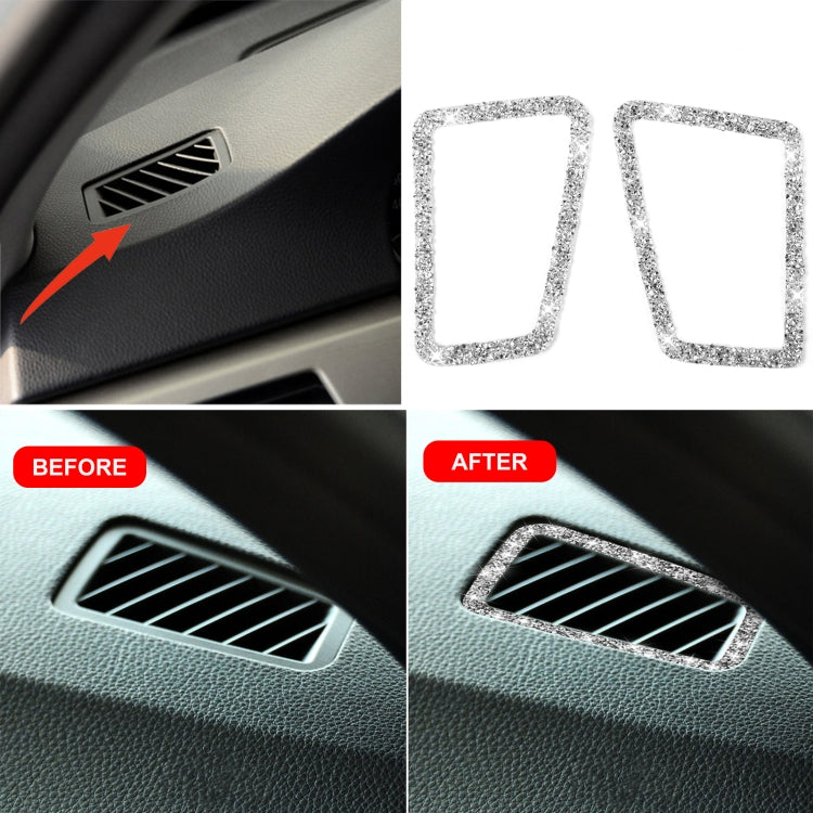 For BMW 3 Series E90 2005-2012 Car Air Outlet Diamond Decorative Sticker, Left Drive - Car Interior Mouldings by PMC TechLife | Online Shopping South Africa | PMC TechLife | Buy Now Pay Later Mobicred