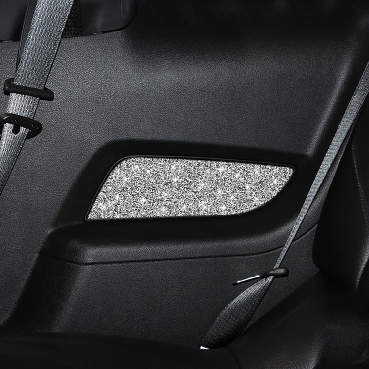 For Ford Mustang 2010-2012 2pcs Car Rear Door Panel Diamond Decoration Sticker, Left Hand Drive - Car Interior Mouldings by PMC TechLife | Online Shopping South Africa | PMC TechLife | Buy Now Pay Later Mobicred