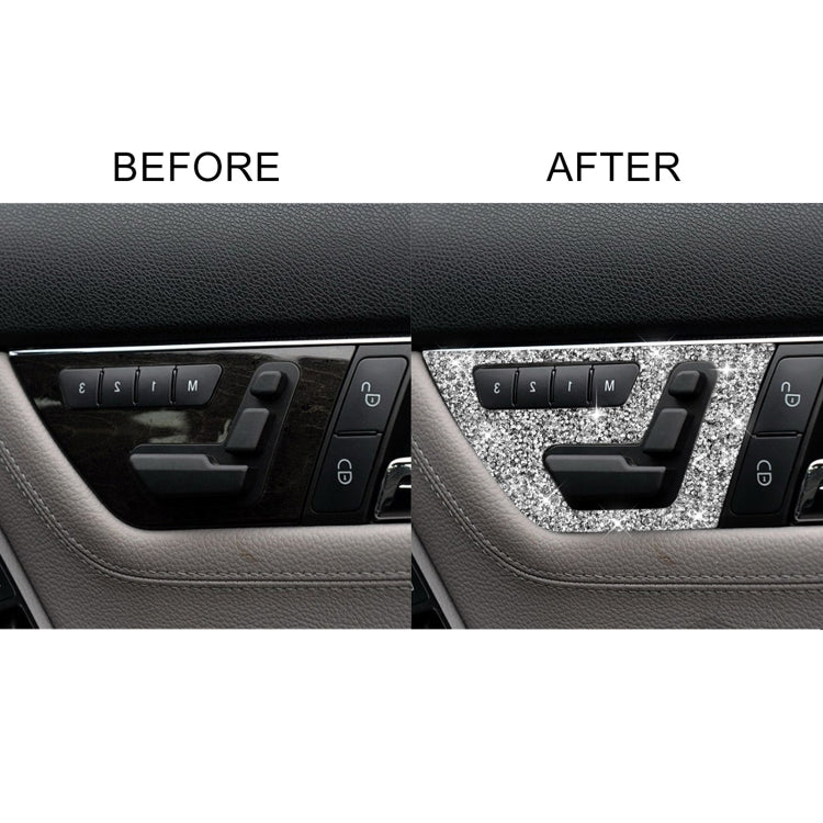 For Mercedes-Benz C-class W204 2007-2013 Car Seat Adjustment A Diamond Decorative Sticker, Right-hand Drive - Car Interior Mouldings by PMC TechLife | Online Shopping South Africa | PMC TechLife | Buy Now Pay Later Mobicred