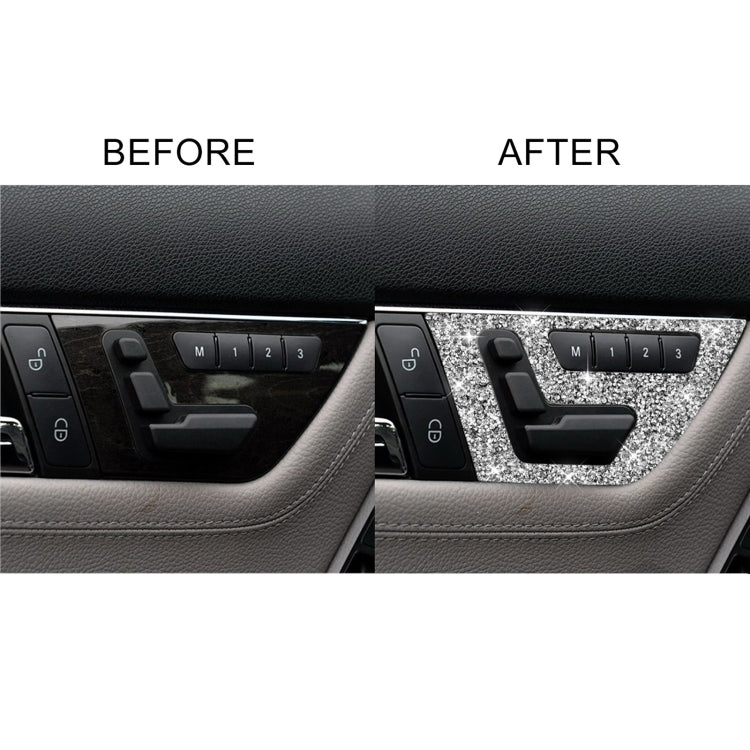 For Mercedes-Benz C-class W204 2007-2013 Car Seat Adjustment B Diamond Decorative Sticker, Left and Right Drive - free shipping - PMC TechLife - Order now!