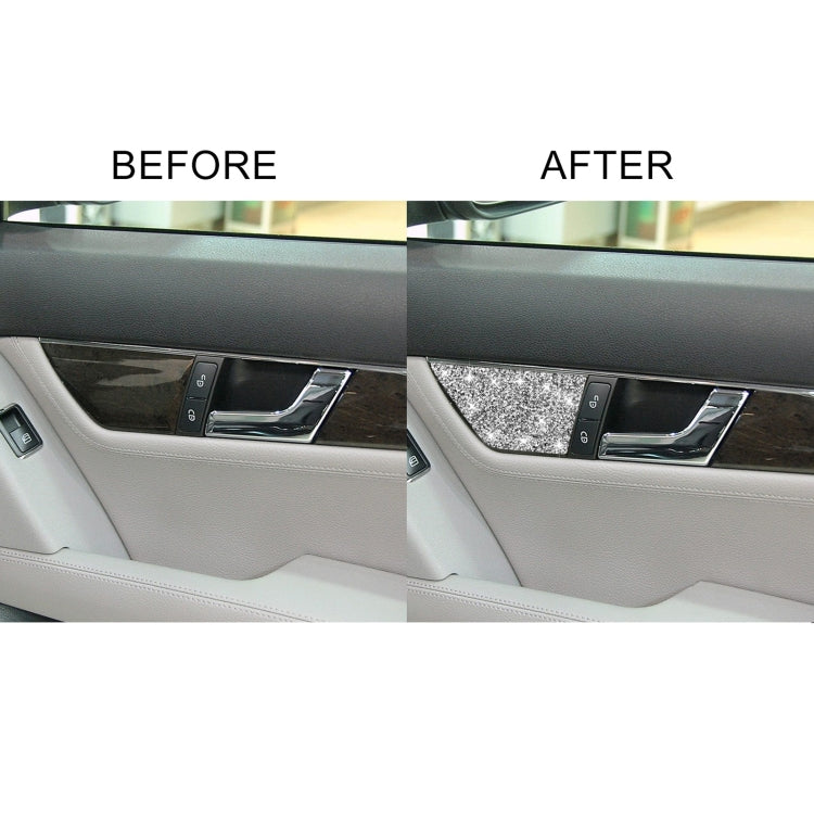 For Mercedes-Benz C-class W204 2007-2013 Car Seat Adjustment C Diamond Decorative Sticker, Left and Right Drive - Car Interior Mouldings by PMC TechLife | Online Shopping South Africa | PMC TechLife | Buy Now Pay Later Mobicred