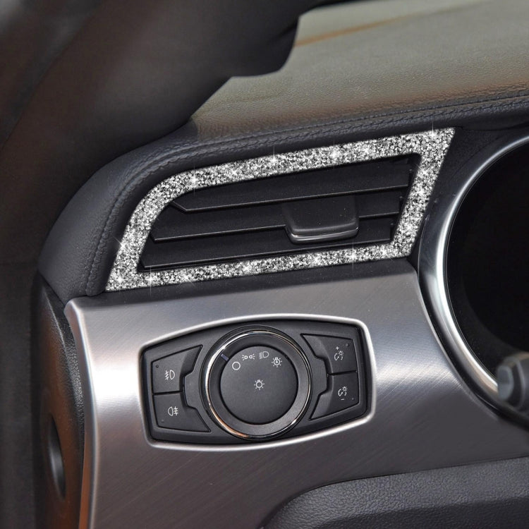 For Ford Mustang 2015-2020 Car Side Air Outlet Diamond Decoration Sticker, Left and Right Drive - Car Interior Mouldings by PMC TechLife | Online Shopping South Africa | PMC TechLife | Buy Now Pay Later Mobicred