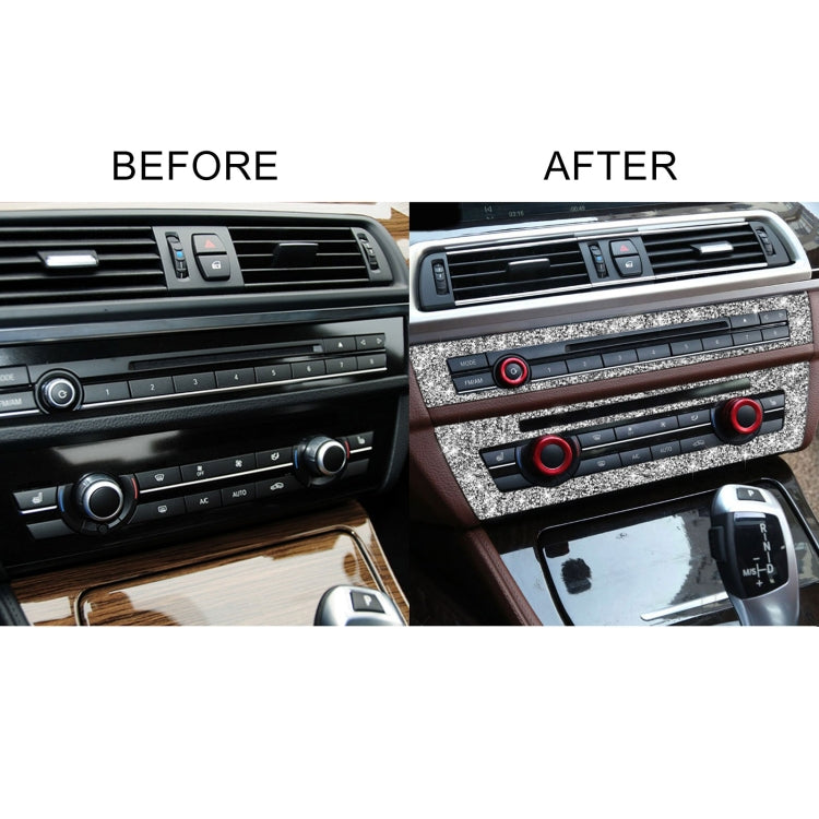 For BMW F10 5 Series 2011-2017 Car CD Panel Diamond Decorative Sticker, Left and Right Drive - Car Interior Mouldings by PMC TechLife | Online Shopping South Africa | PMC TechLife | Buy Now Pay Later Mobicred