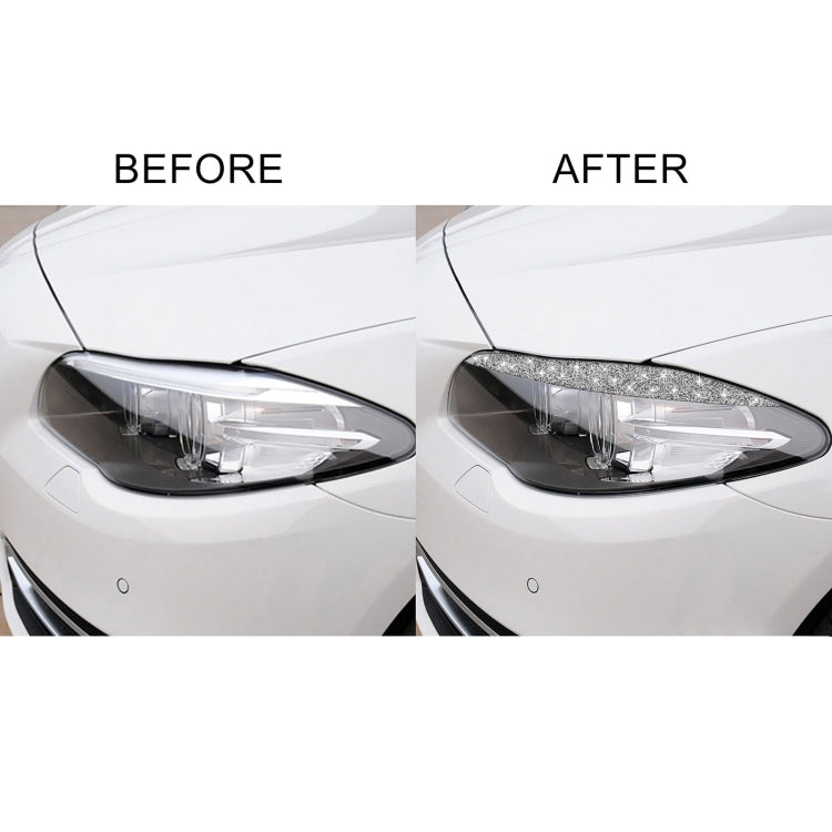For BMW F10 5 Series 2010-2013 Car Light Eyebrow Diamond Decorative Sticker, Left and Right Drive - Car Interior Mouldings by PMC TechLife | Online Shopping South Africa | PMC TechLife | Buy Now Pay Later Mobicred