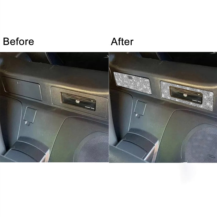 For Nissan 350Z 2003-2009 Car DVD Storage Box Diamond Decorative Sticker,Left and Right Drive Universal - Car Interior Mouldings by PMC TechLife | Online Shopping South Africa | PMC TechLife | Buy Now Pay Later Mobicred