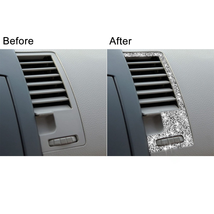 For Nissan 350Z 2003-2009 2pcs Car Center Ventilation Exhaust Diamond Decorative Sticker,Left and Right Drive Universal - Car Interior Mouldings by PMC TechLife | Online Shopping South Africa | PMC TechLife | Buy Now Pay Later Mobicred