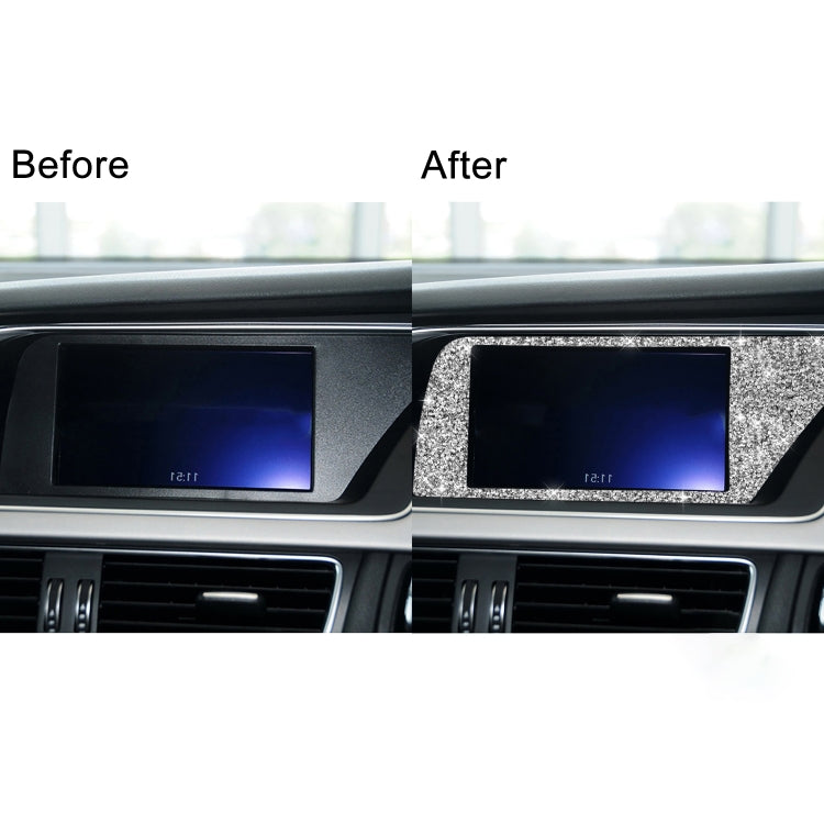 For Audi A4 / A5 / Q5 Car Navigation Inner Frame Diamond Decoration Sticker, Right Drive - Car Interior Mouldings by PMC TechLife | Online Shopping South Africa | PMC TechLife | Buy Now Pay Later Mobicred