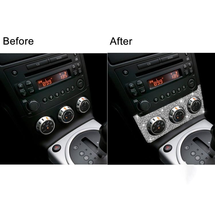 For Nissan 350Z 2006-2009 Car Instrument Knob Diamond Sticker,Left and Right Drive Universal - Car Interior Mouldings by PMC TechLife | Online Shopping South Africa | PMC TechLife | Buy Now Pay Later Mobicred