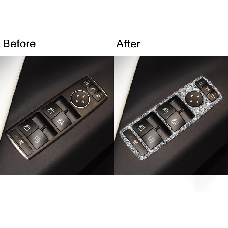 For Tesla Model X Car Window Lift Panel Diamond Sticker,Left and Right Drive Universal - Car Interior Mouldings by PMC TechLife | Online Shopping South Africa | PMC TechLife | Buy Now Pay Later Mobicred