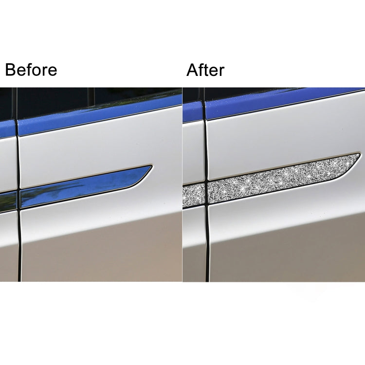 For Tesla Model X Car Exterior Door Handle Panel Diamond Sticker,Left and Right Drive Universal - Car Interior Mouldings by PMC TechLife | Online Shopping South Africa | PMC TechLife | Buy Now Pay Later Mobicred