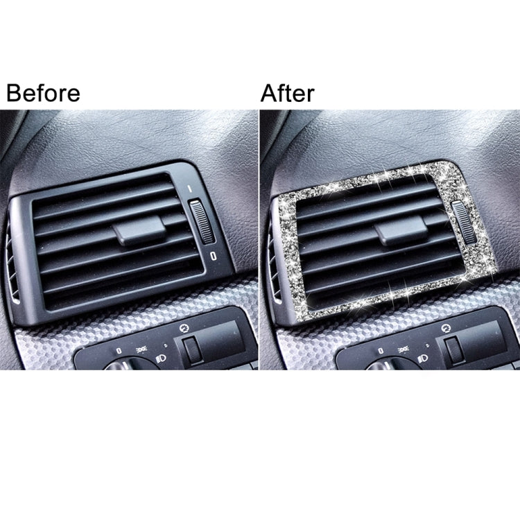 For BMW Series 3 E46 1998-2005 Car Left Right Air Outlet Diamond Decoration Sticker, Left and Right Drive - Car Interior Mouldings by PMC TechLife | Online Shopping South Africa | PMC TechLife | Buy Now Pay Later Mobicred