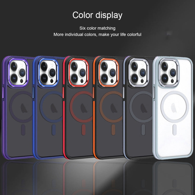 For iPhone 11 Pro Max Two-color Frosted MagSafe Magnetic Phone Case(Black) - iPhone 11 Pro Max Cases by PMC TechLife | Online Shopping South Africa | PMC TechLife