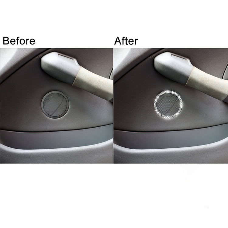 For BMW Series 3 E46 1998-2005 Car Horn Circle Diamond Decoration Sticker, Left and Right Drive - Car Interior Mouldings by PMC TechLife | Online Shopping South Africa | PMC TechLife | Buy Now Pay Later Mobicred