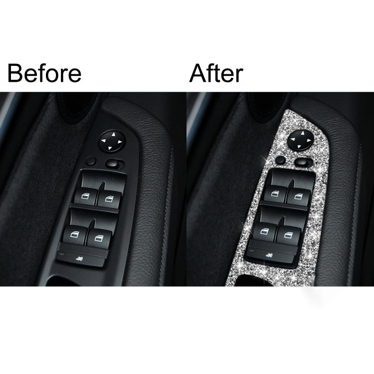 For BMW X5 E70 2008-2013 / X6 E71 2009-2014 Car Window Lift Panel Diamond Decoration Sticker, High Configuration Left Drive - free shipping - PMC TechLife - Order now!