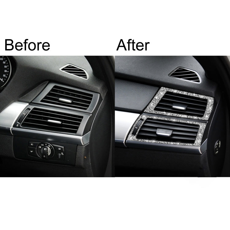 For BMW X5 E70 / X6 E71 2008-2013 Car Side Air Outlet Diamond Decoration Sticker, Left and Right Drive - Car Interior Mouldings by PMC TechLife | Online Shopping South Africa | PMC TechLife | Buy Now Pay Later Mobicred