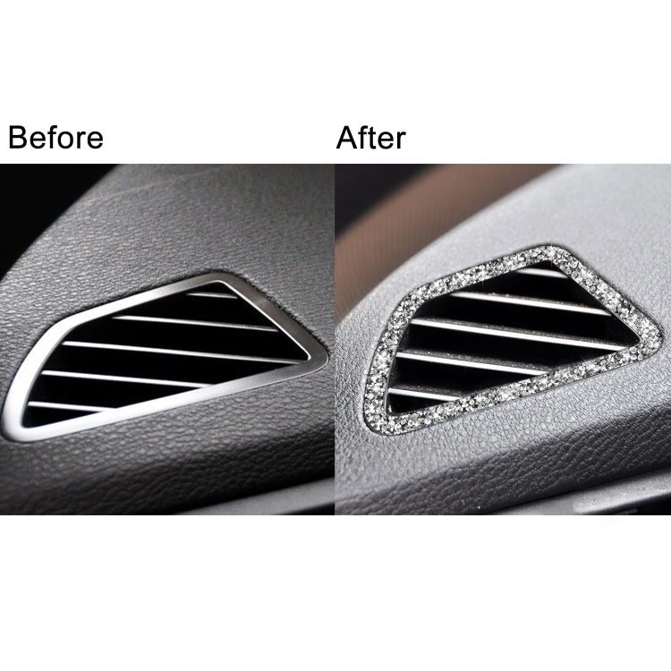 For BMW X5 E70 / X6 E71 2008-2013 Car Dashboard Air Outlet Diamond Decoration Sticker, Left Drive - Car Interior Mouldings by PMC TechLife | Online Shopping South Africa | PMC TechLife | Buy Now Pay Later Mobicred