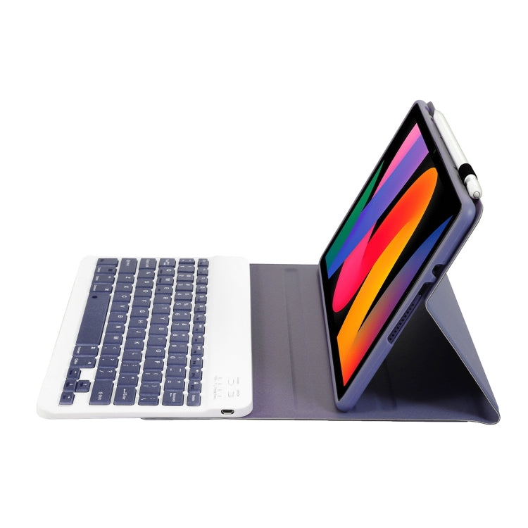 For Xiaomi Redmi Pad SE 11 inch A0N9 Lambskin Texture Ultra-thin Detachable Bluetooth Keyboard Leather Case(Purple) - Others Keyboard by PMC TechLife | Online Shopping South Africa | PMC TechLife