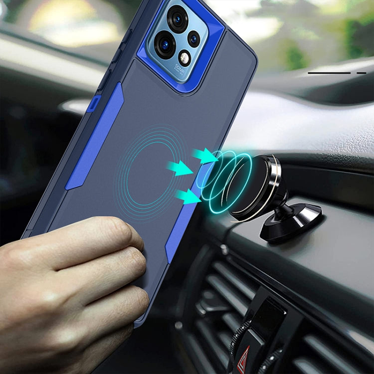 For Motorola Moto G 5G 2024 / G Play 5G 2024 2 in 1 Magnetic PC + TPU Phone Case(Blue+Blue Green) - Motorola Cases by PMC Jewellery | Online Shopping South Africa | PMC Jewellery | Buy Now Pay Later Mobicred