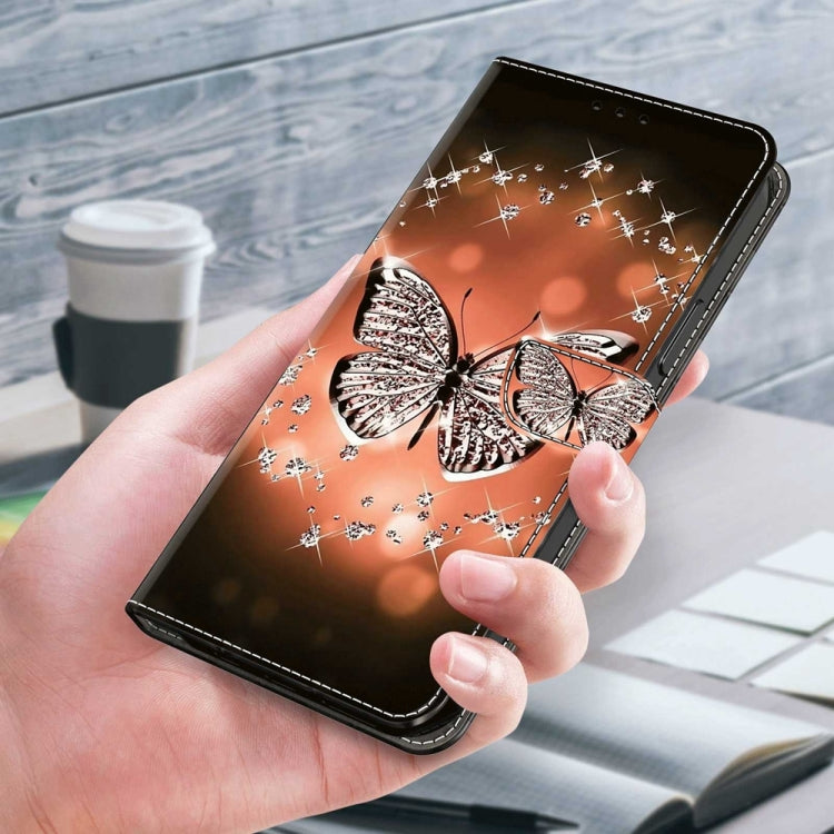 For Motorola Moto G14 Crystal 3D Shockproof Protective Leather Phone Case(Crystal Butterfly) - Motorola Cases by PMC TechLife | Online Shopping South Africa | PMC TechLife | Buy Now Pay Later Mobicred