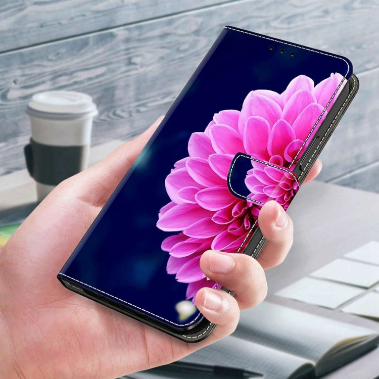 For Motorola Moto G54 Crystal 3D Shockproof Protective Leather Phone Case(Pink Petals) - free shipping - PMC TechLife - Order now!