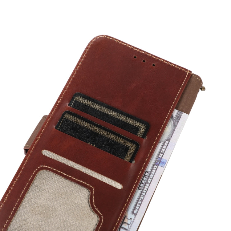 For Xiaomi 14 Magnetic Crazy Horse Texture Genuine Leather RFID Phone Case(Brown) - free shipping - PMC TechLife - Order now!