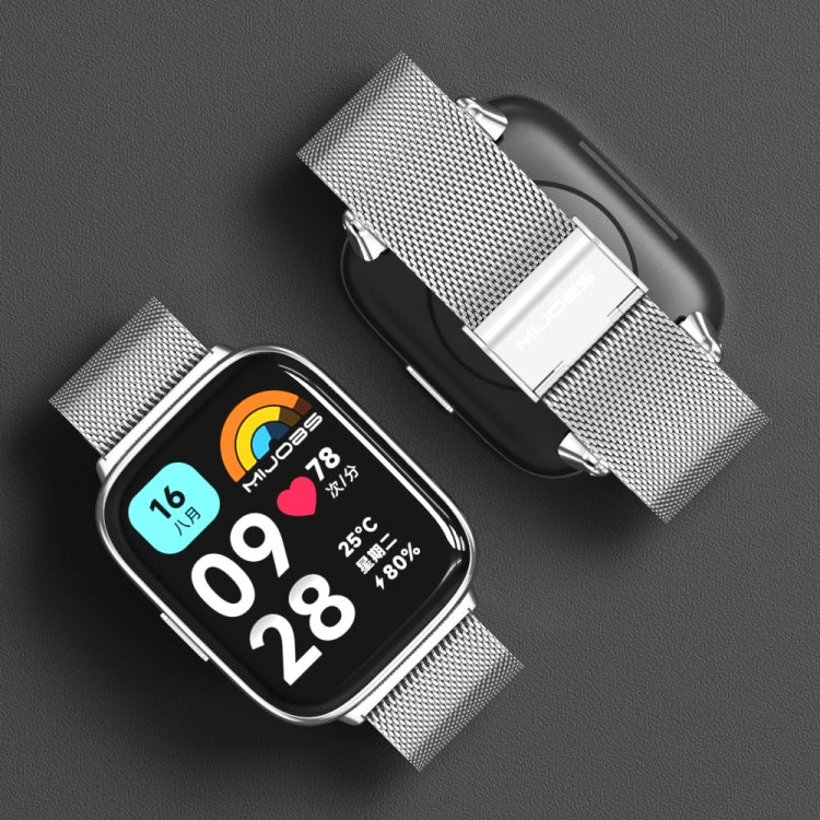 For Redmi Watch 3 Lite / Watch 3 Active Mijobs Milan Buckle Metal Watch Band(Silver) - free shipping - PMC TechLife - Order now!
