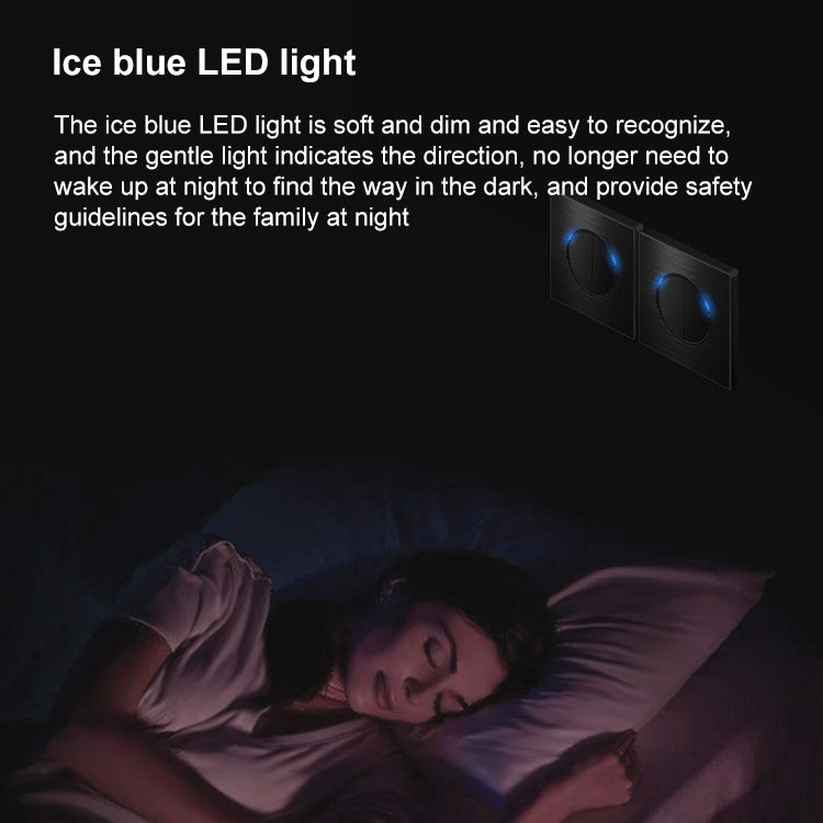 86mm Gray Aluminum Wire Drawing LED Switch Panel, Style:Telephone Socket - Switch by PMC TechLife | Online Shopping South Africa | PMC TechLife | Buy Now Pay Later Mobicred