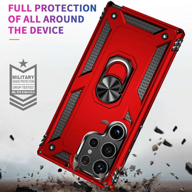 For Samsung Galaxy S24 Ultra 5G Shockproof TPU + PC Phone Case(Red) - Galaxy S24 Ultra 5G Cases by PMC TechLife | Online Shopping South Africa | PMC TechLife