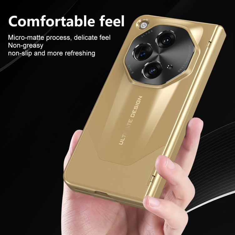 For OPPO Find N3 / OnePlus Open Integrated Frosted Electroplating Full Coverage Phone Case(Gold) - OnePlus Cases by PMC TechLife | Online Shopping South Africa | PMC TechLife | Buy Now Pay Later Mobicred