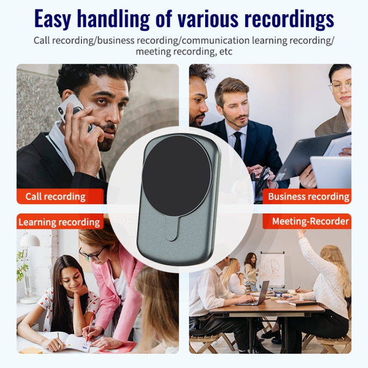 JNN A1 Strong Magnetic Mobile Call Voice Recorder, Memory:64GB(Black) - Recording Pen by JNN | Online Shopping South Africa | PMC TechLife