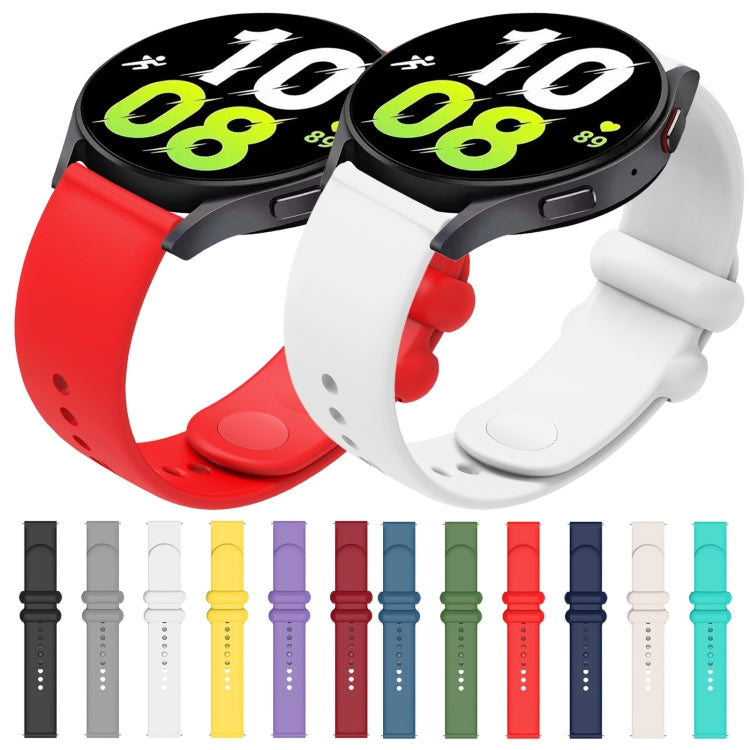 18mm Universal Solid Color Reverse Buckle Silicone Watch Band(Yellow) - free shipping - PMC TechLife - Order now!
