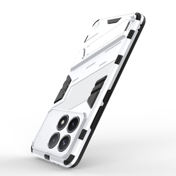 For Xiaomi Redmi K70 5G Punk Armor 2 in 1 PC + TPU Phone Case with Holder(White) - free shipping - PMC TechLife - Order now!