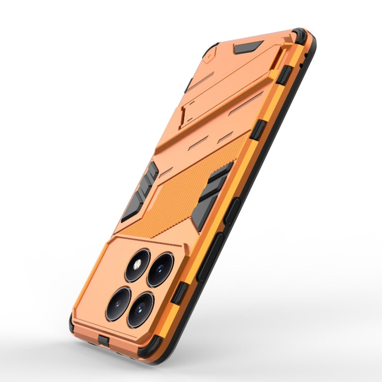 For Xiaomi Redmi K70E 5G Punk Armor 2 in 1 PC + TPU Phone Case with Holder(Orange) - free shipping - PMC TechLife - Order now!