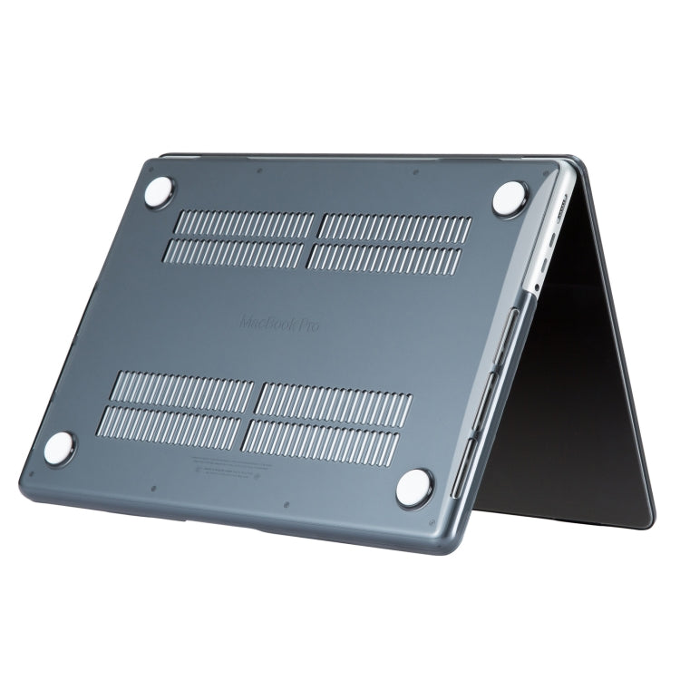 For MacBook Pro 16 inch M3 Laptop Crystal Style Protective Case(Black) - MacBook Pro Cases by PMC TechLife | Online Shopping South Africa | PMC TechLife