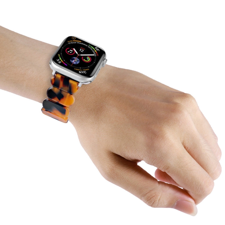 For Apple Watch Series 4 40mm Stretch Rope Resin Watch Band(Pink) - Watch Bands by PMC TechLife | Online Shopping South Africa | PMC TechLife | Buy Now Pay Later Mobicred