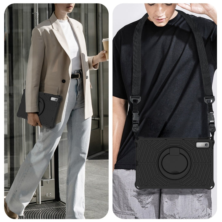 For Lenovo Tab P11 Gen2/P11 Pro/Pad Pro Spider King Silicone Protective Tablet Case(Black) - Lenovo by PMC TechLife | Online Shopping South Africa | PMC TechLife | Buy Now Pay Later Mobicred