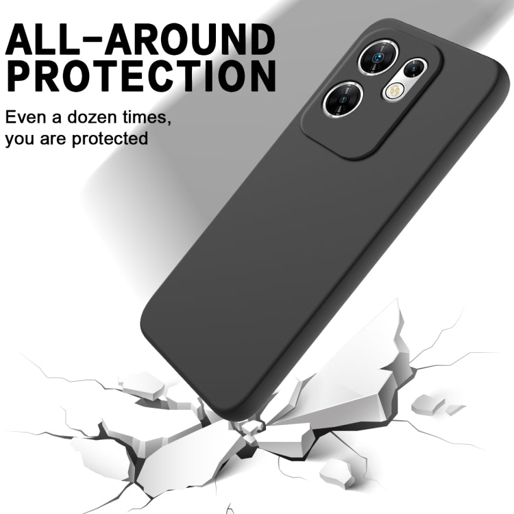 For Infinix Zero 30 4G Solid Color Liquid Silicone Dropproof Full Coverage Phone Case(Black) - Infinix Cases by PMC TechLife | Online Shopping South Africa | PMC TechLife | Buy Now Pay Later Mobicred