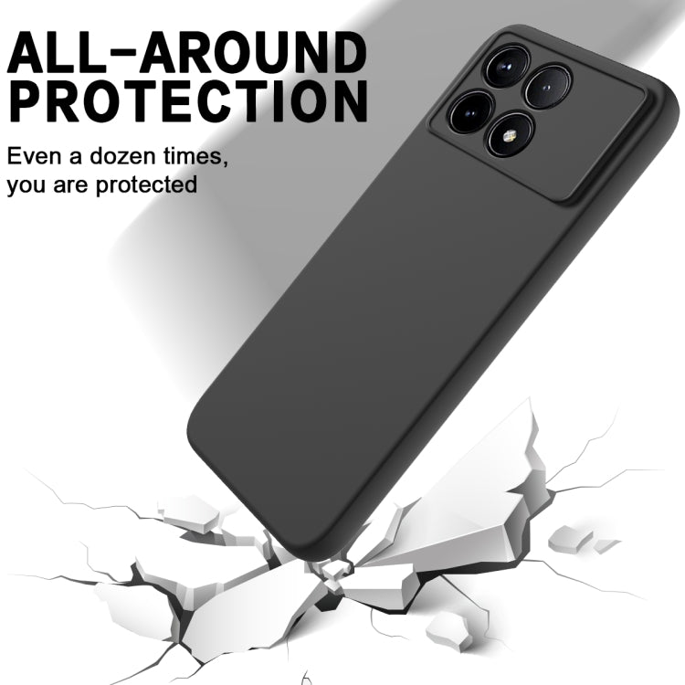 For Xiaomi Redmi K70/K70 Pro Solid Color Liquid Silicone Dropproof Full Coverage Phone Case(Black) - Xiaomi Cases by PMC Jewellery | Online Shopping South Africa | PMC Jewellery | Buy Now Pay Later Mobicred