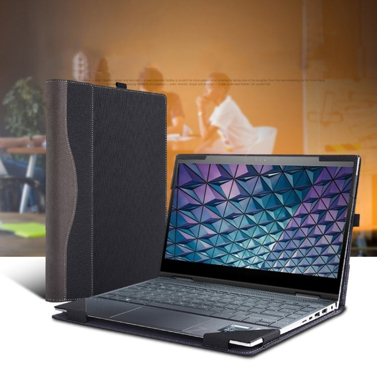 For Lenovo ThinkPad E15 Gen 3 Laptop Leather Anti-Fall Protective Case(Black) - 15.6 - 17 inch by PMC Jewellery | Online Shopping South Africa | PMC Jewellery | Buy Now Pay Later Mobicred