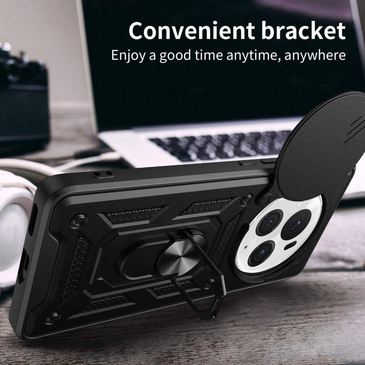 For Honor Magic6 Pro Sliding Camera Cover Design TPU+PC Phone Case(Blue) - Honor Cases by PMC TechLife | Online Shopping South Africa | PMC TechLife | Buy Now Pay Later Mobicred