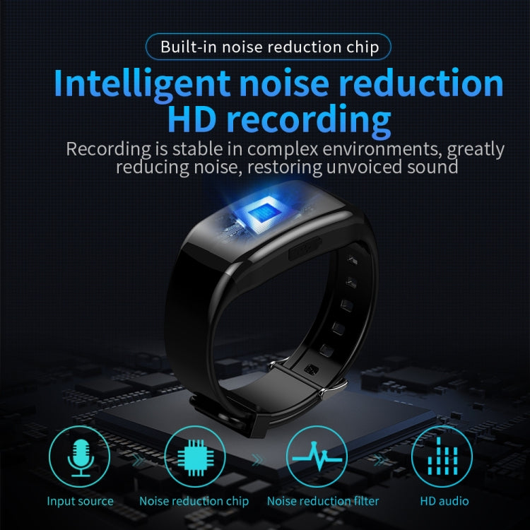 JNN D5 HD Noise Reduction Smart Recording Electronic Bracelet, Capacity:16GB - Recording Pen by JNN | Online Shopping South Africa | PMC TechLife | Buy Now Pay Later Mobicred