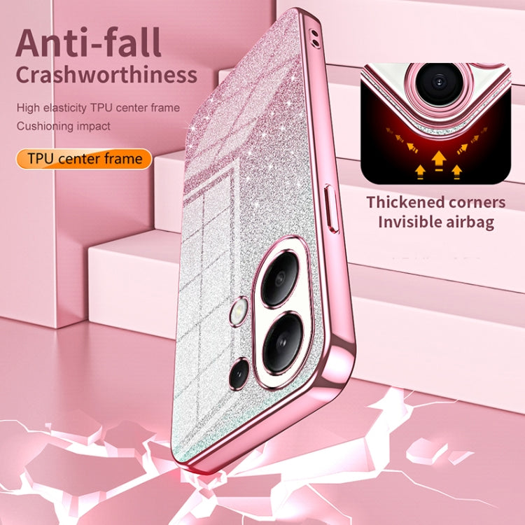 For Xiaomi Redmi Note 10 Pro/10 Pro Max Gradient Glitter Powder Electroplated Phone Case(Purple) - Xiaomi Cases by PMC TechLife | Online Shopping South Africa | PMC TechLife | Buy Now Pay Later Mobicred