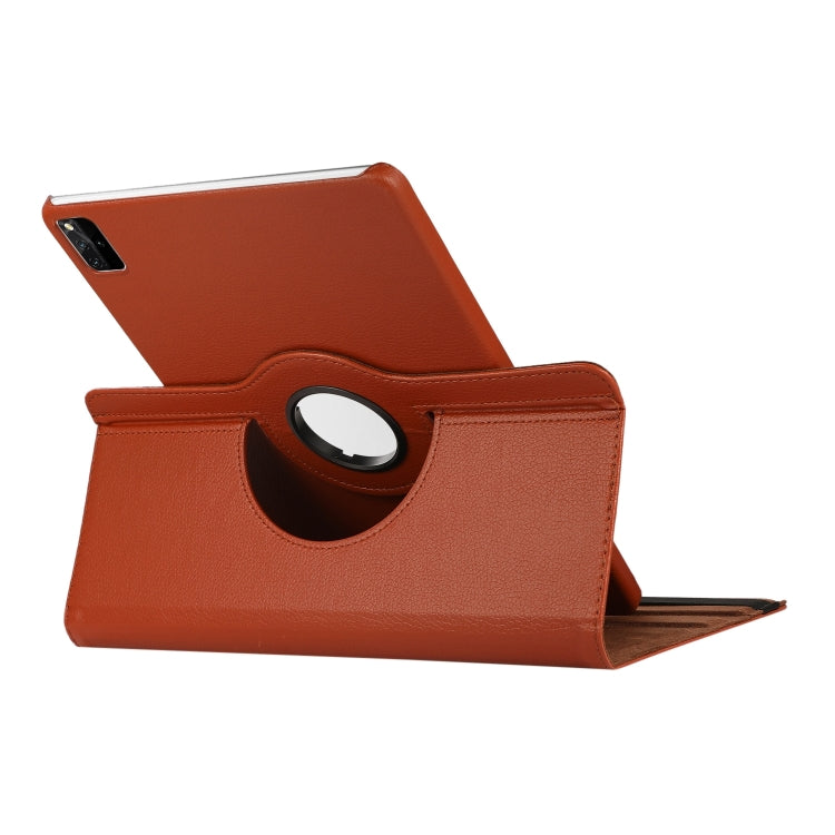 For Lenovo Tab M11 / Xiaoxin Pad 11 2024 360 Degree Rotation Litchi Texture Leather Tablet Case(Rose Red) - Lenovo by PMC Jewellery | Online Shopping South Africa | PMC Jewellery | Buy Now Pay Later Mobicred