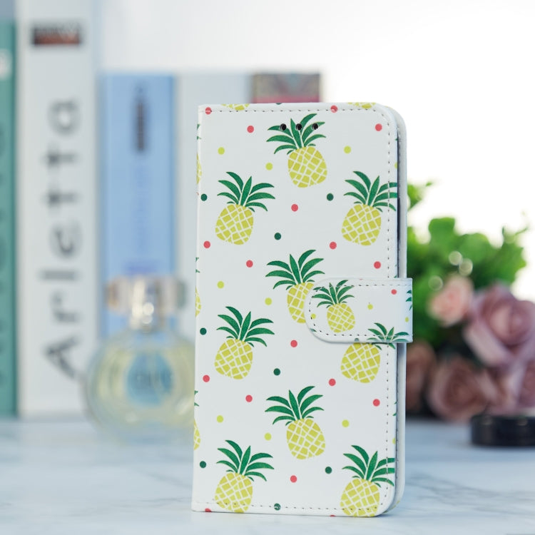 For Blackview A55 Pro Painted Pattern Horizontal Flip Leather Phone Case(Pineapple) - More Brand by PMC TechLife | Online Shopping South Africa | PMC TechLife | Buy Now Pay Later Mobicred