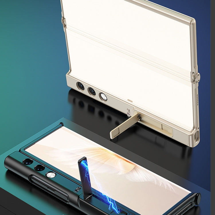 For Honor V Purse GKK Ultra-thin Full Coverage Shockproof Phone Case with Holder(Black) - Honor Cases by PMC TechLife | Online Shopping South Africa | PMC TechLife | Buy Now Pay Later Mobicred