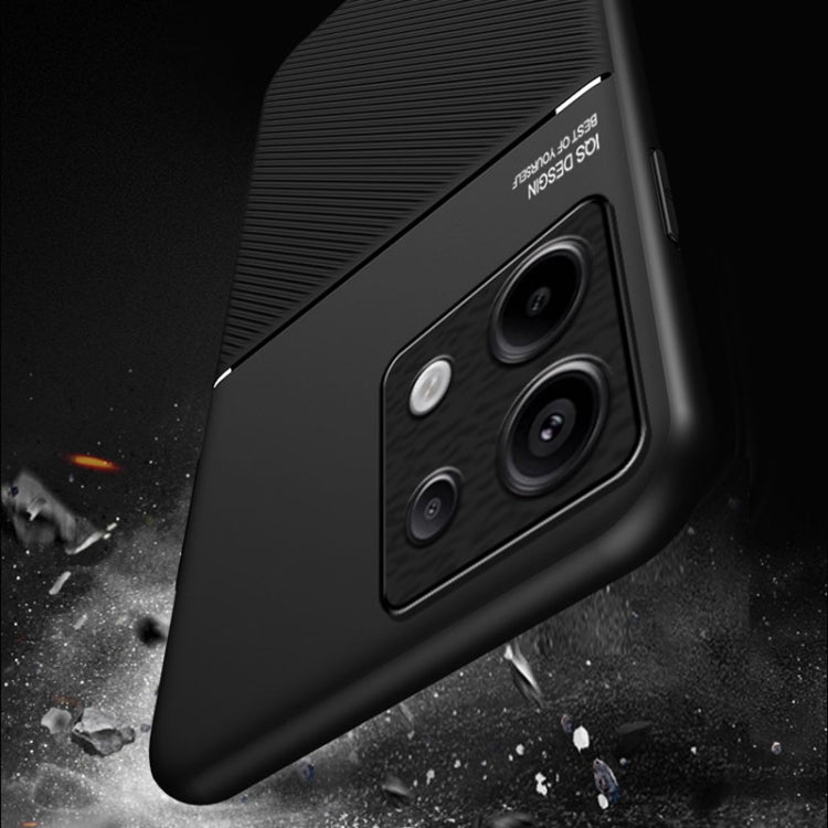 For Xiaomi Redmi Note 13 Pro+ 5G Classic Tilt Strip Grain Magnetic Shockproof PC + TPU Phone Case(Green) - Note 13 Pro+ Cases by PMC TechLife | Online Shopping South Africa | PMC TechLife