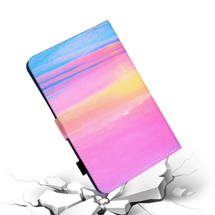 For Lenovo Tab M11/ Xiaoxin Pad 11 2024 Coloured Drawing Stitching Smart Leather Tablet Case(Sunrise) - Lenovo by PMC Jewellery | Online Shopping South Africa | PMC Jewellery | Buy Now Pay Later Mobicred